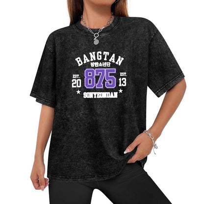 Vintage Wash Off-Shoulder T-Shirt (Unisex)