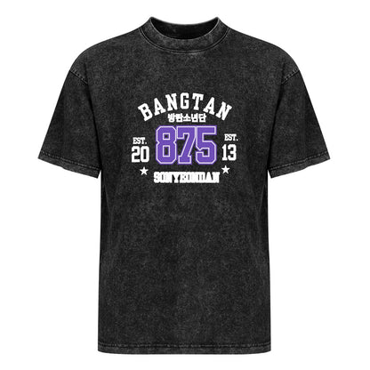 Vintage Wash Off-Shoulder T-Shirt (Unisex)