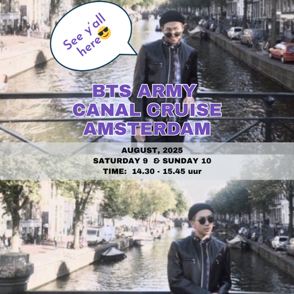 BTS ARMY Canal Cruise - Amsterdam