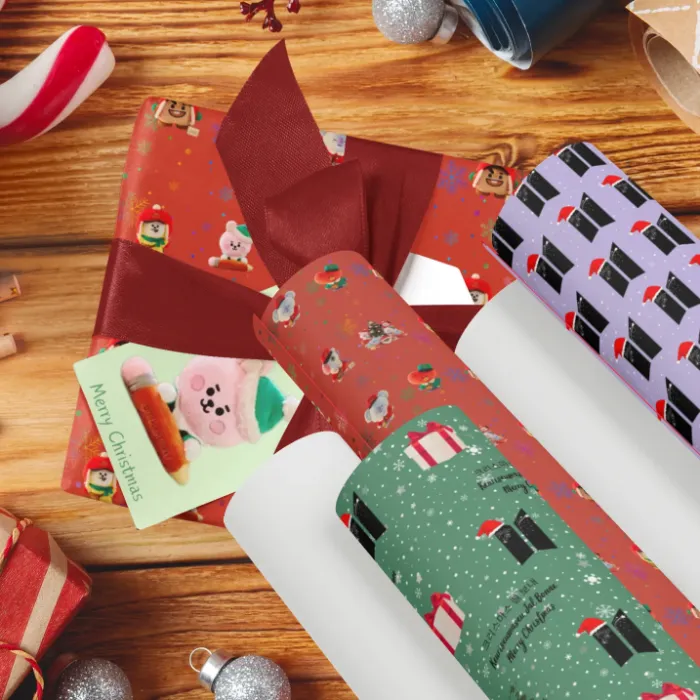 BT21 & BTS Christmas Wrapping Paper