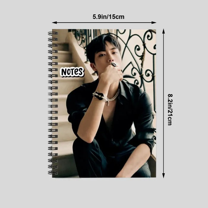 Picture notebook with sizes design Jin of BTS