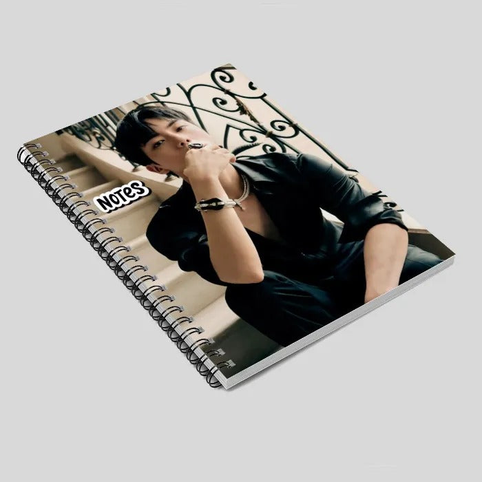 leftside notebook WWH jin of bts