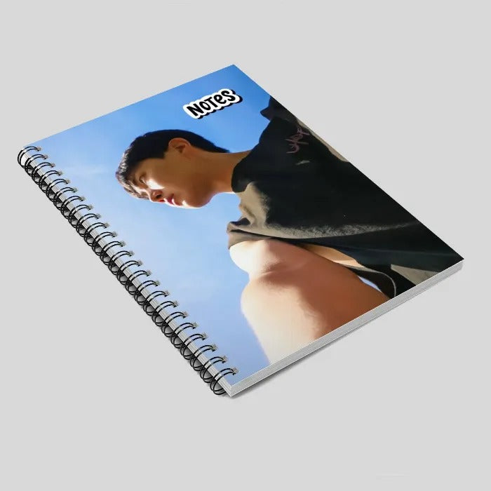 leftside of notebook with J-Hope picture