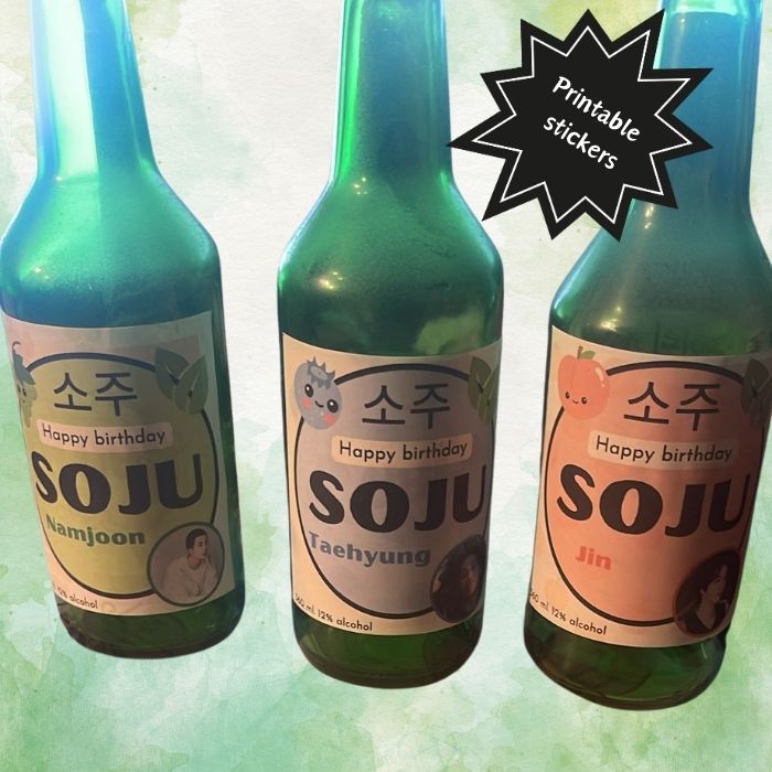 BTS Soju Labels – Printable & Customizable