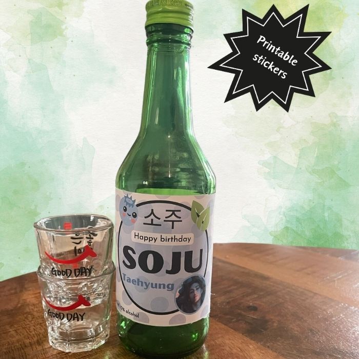 BTS Soju Labels – Printable & Customizable