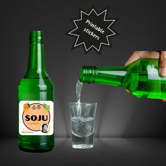 BTS Soju Labels – Printable & Customizable