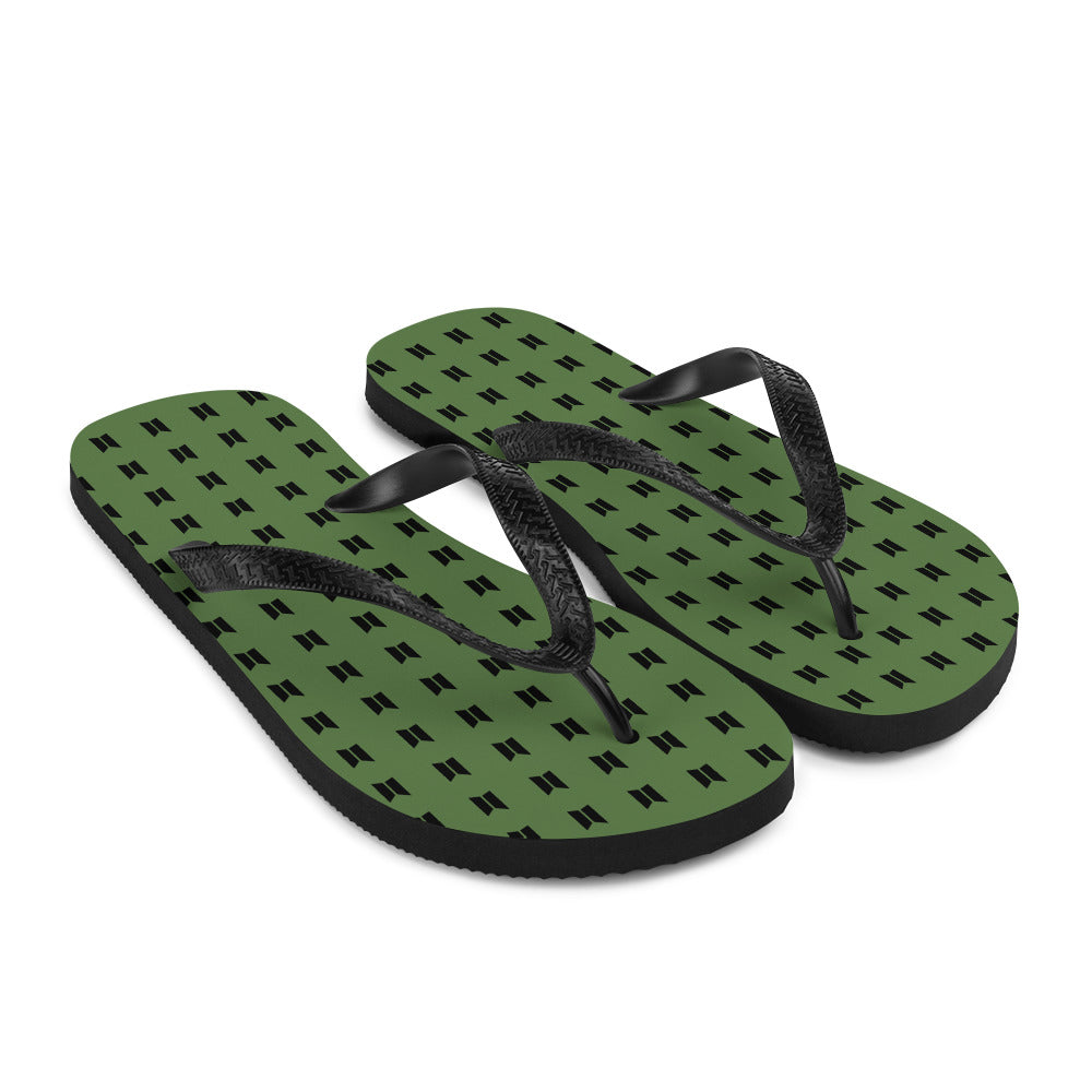 Flipflops in ARMY Green