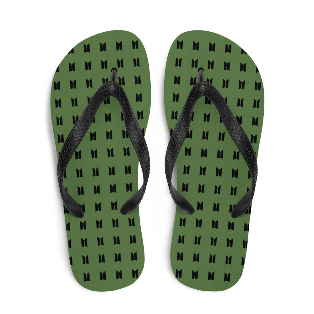 Flipflops in ARMY Green