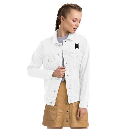 White Denim jacket- customize your ARMY Year