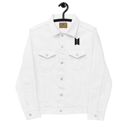 White Denim jacket- customize your ARMY Year