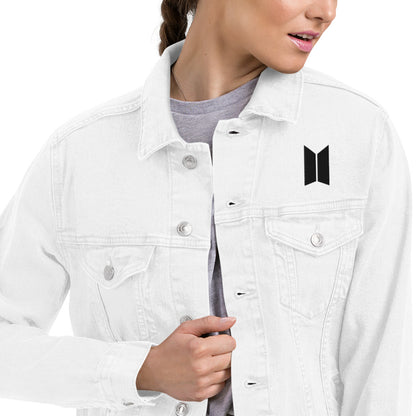 White Denim jacket- customize your ARMY Year