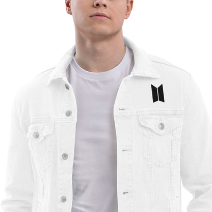 White Denim jacket- customize your ARMY Year